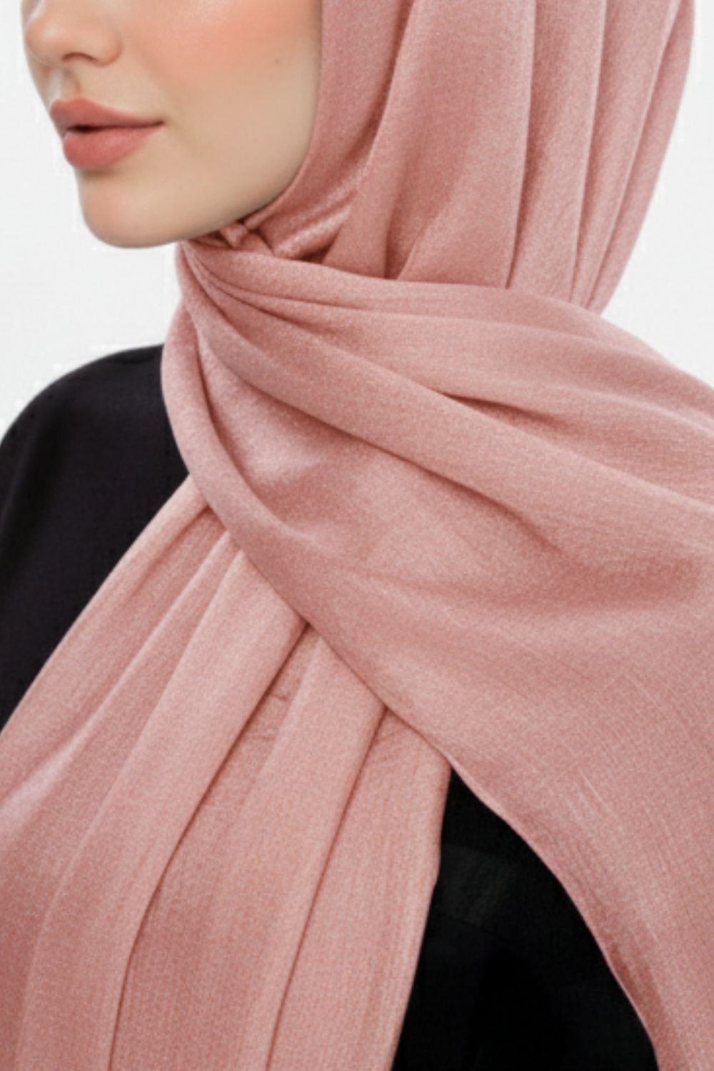 Mizalle Sim Dokulu Somon Rengi Şal - Mizalle