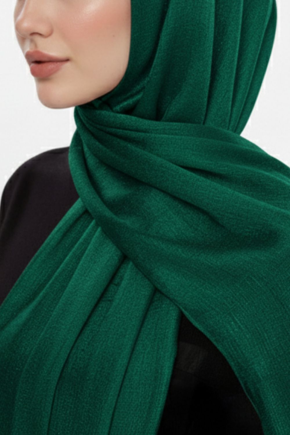 Mizalle Sim Dokulu Zümrüt Yeşili Şal - Mizalle