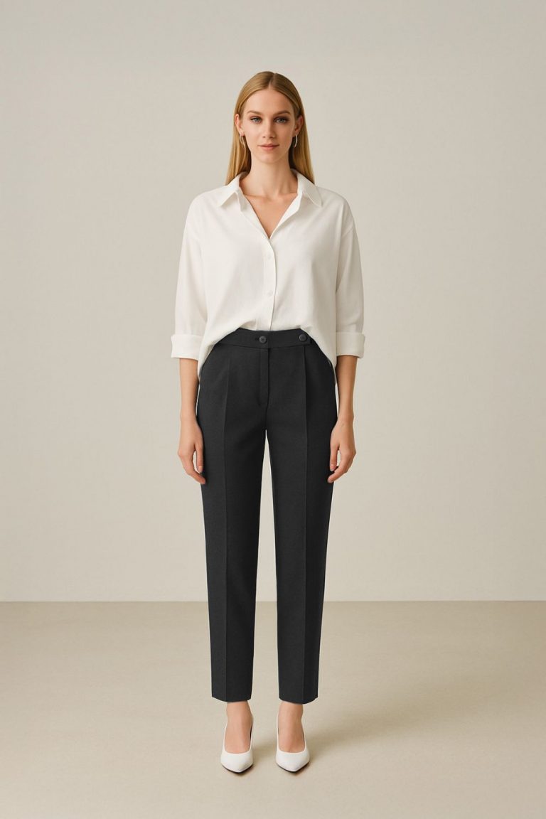 Mizalle Tek Pile Siyah Havuç Pantolon - Mizalle