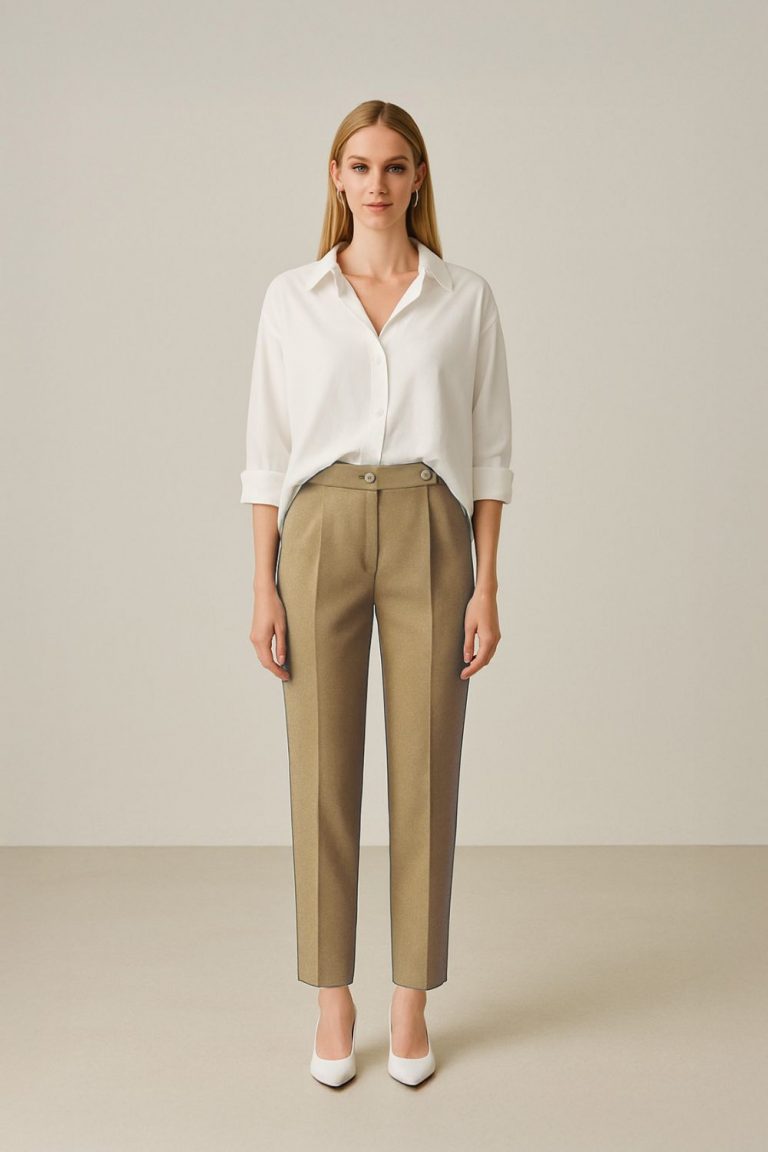 Mizalle Tek Pile Vizon Rengi Havuç Pantolon - Mizalle