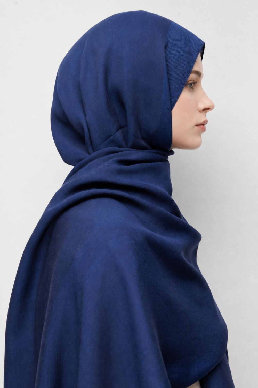 Mizalle Timeless Naia Lacivert Pamuk Şal - Mizalle