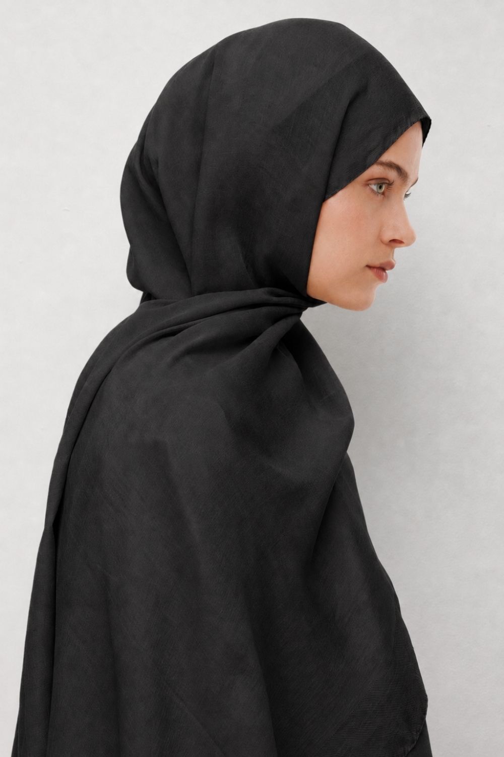 Mizalle Timeless Naia Siyah Pamuk Şal - Mizalle
