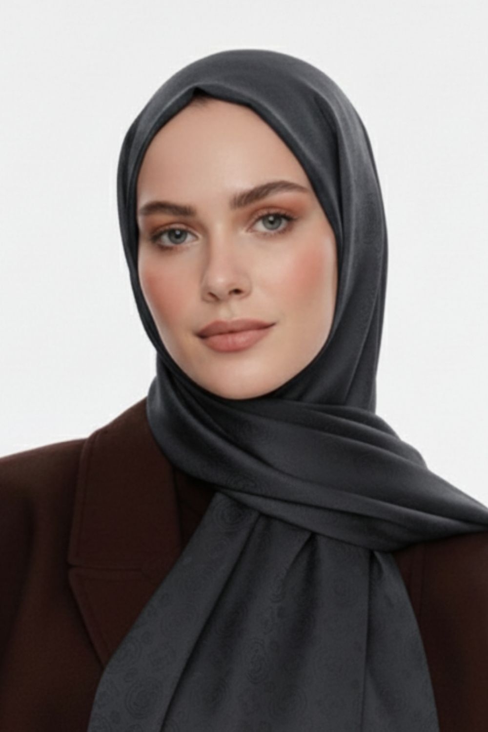 Mizalle & YAQA Filigranlı Haki Şal - Mizalle