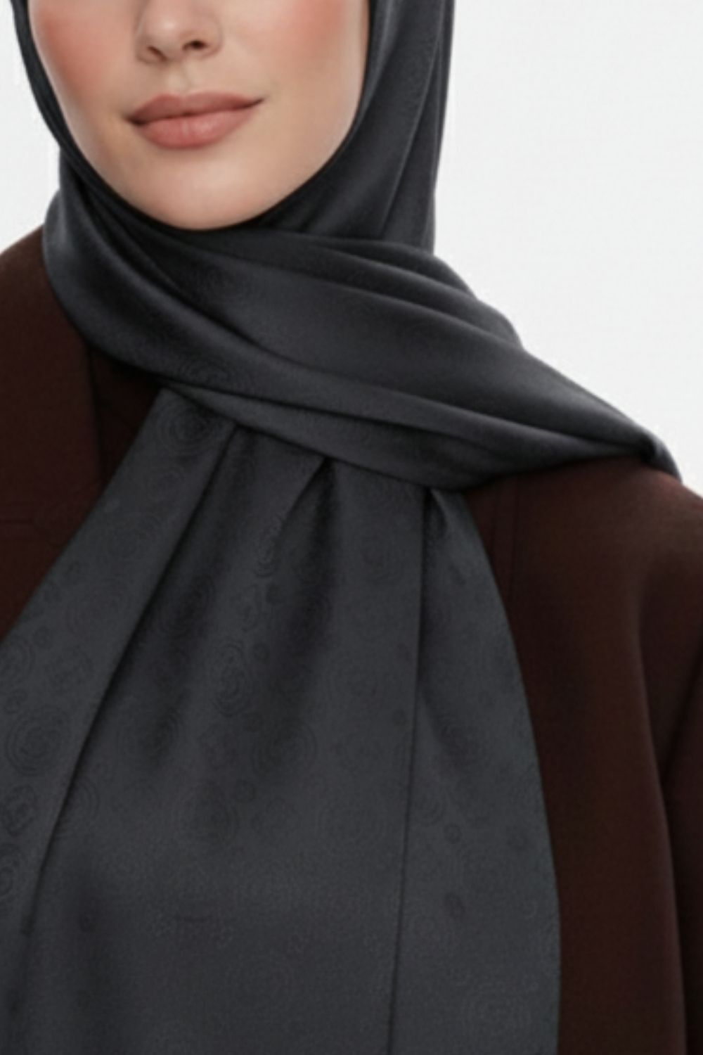 Mizalle & YAQA Filigranlı Haki Şal - 3