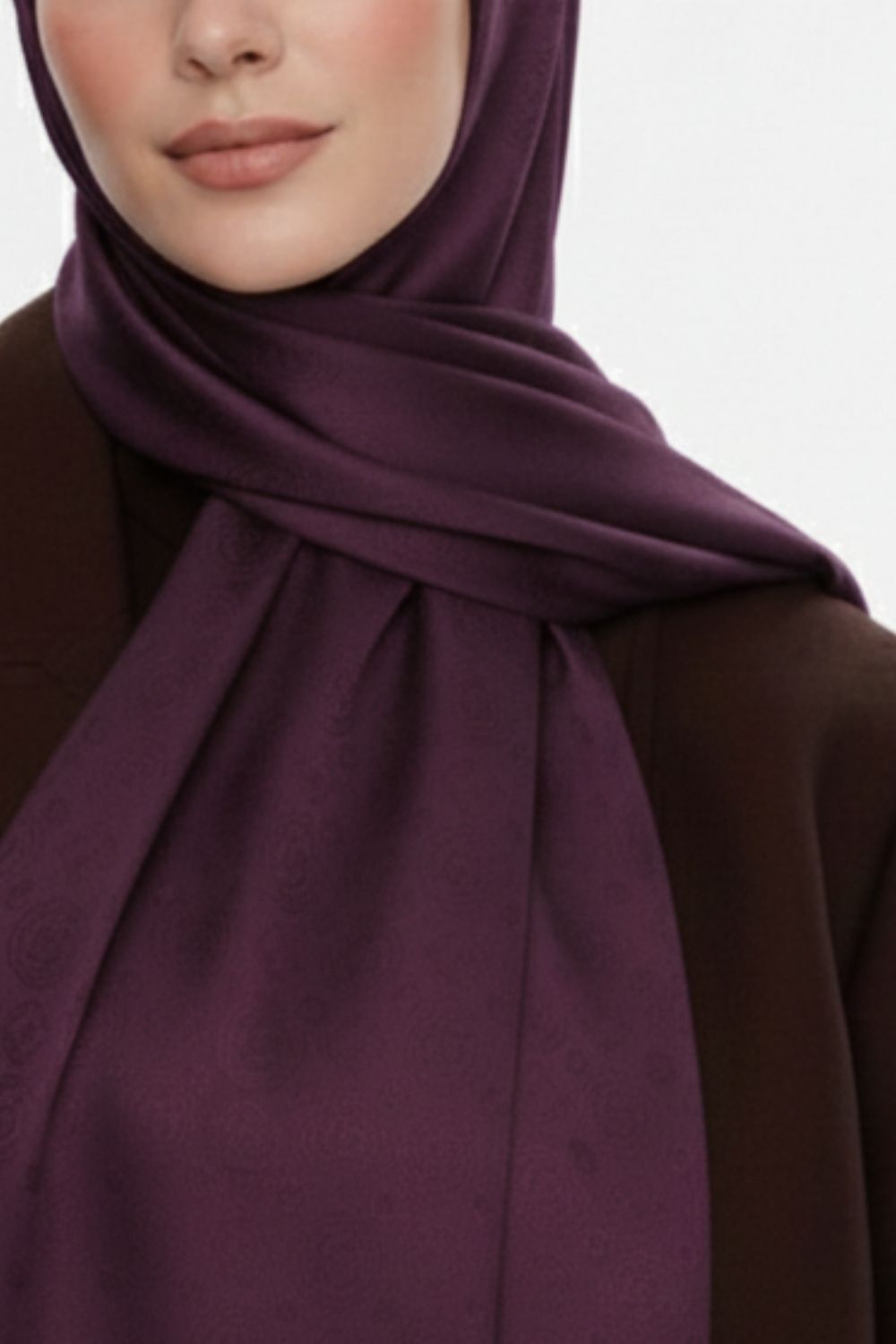 Mizalle & YAQA Filigranlı Mor Şal - 2