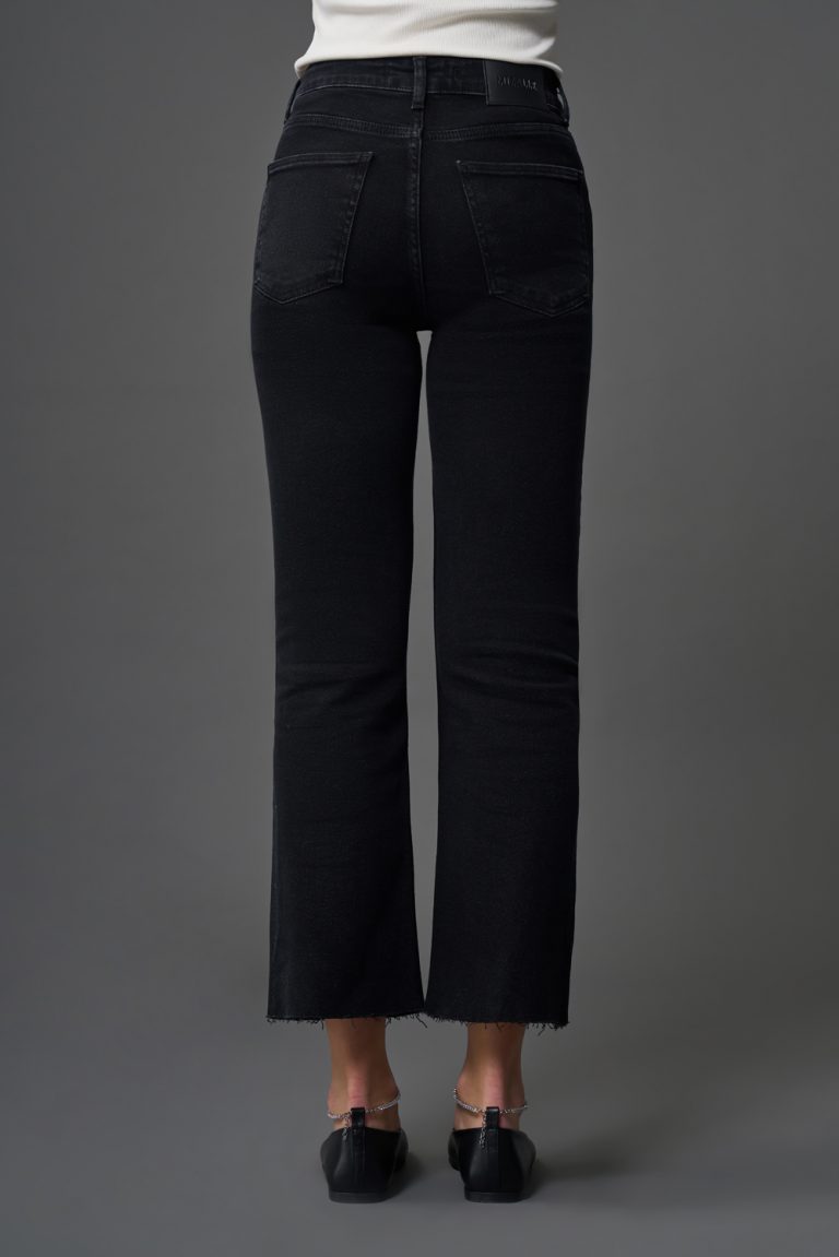 Mizalle Dar Kesim Straight Fit Antrasit Denim Pantolon - Mizalle