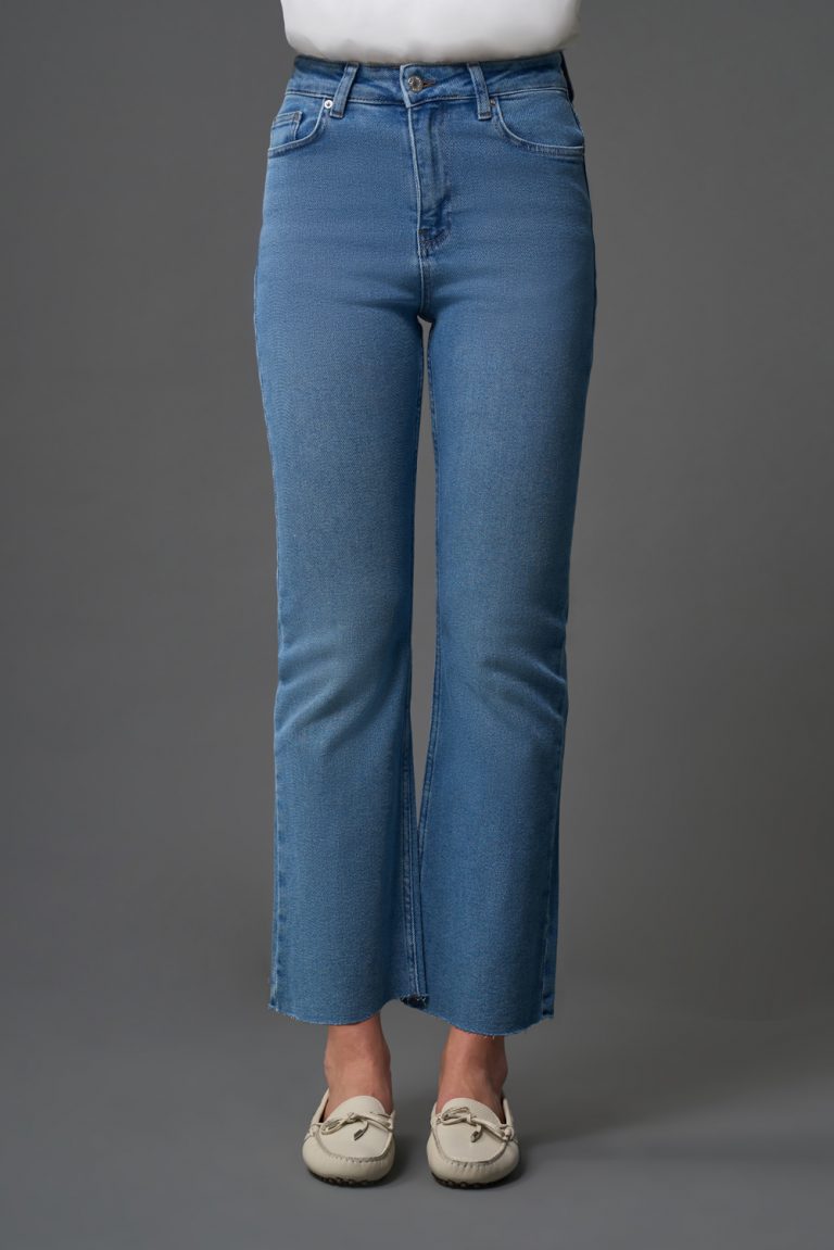 Mom Fit Rahat Bebe Mavi Denim Pantolon - Mizalle