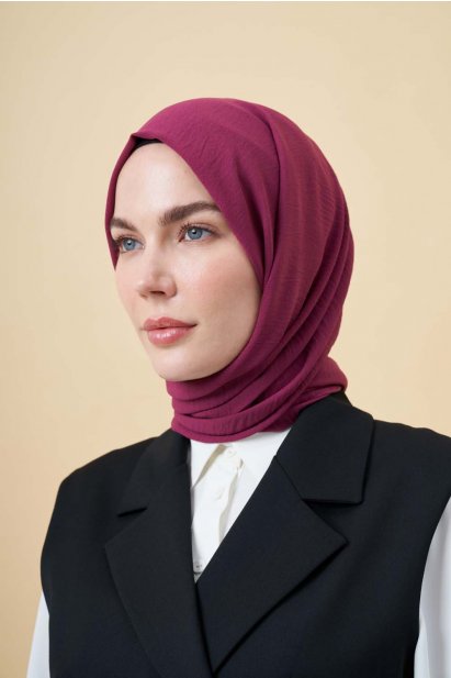 Mizalle Koyu Gül Rengi Jazz Şal - Mizalle