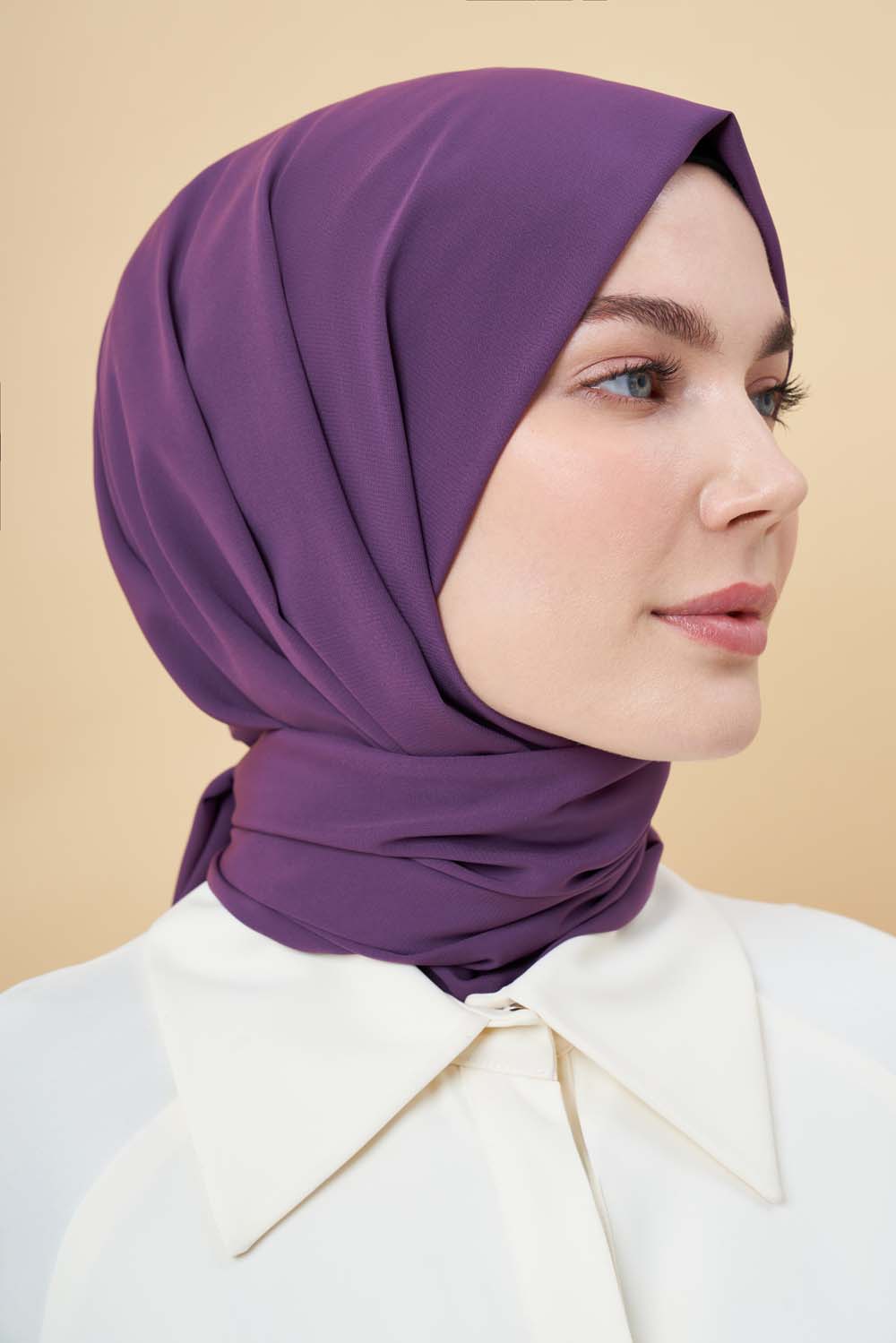 Mürdüm Medine İpeği Şal