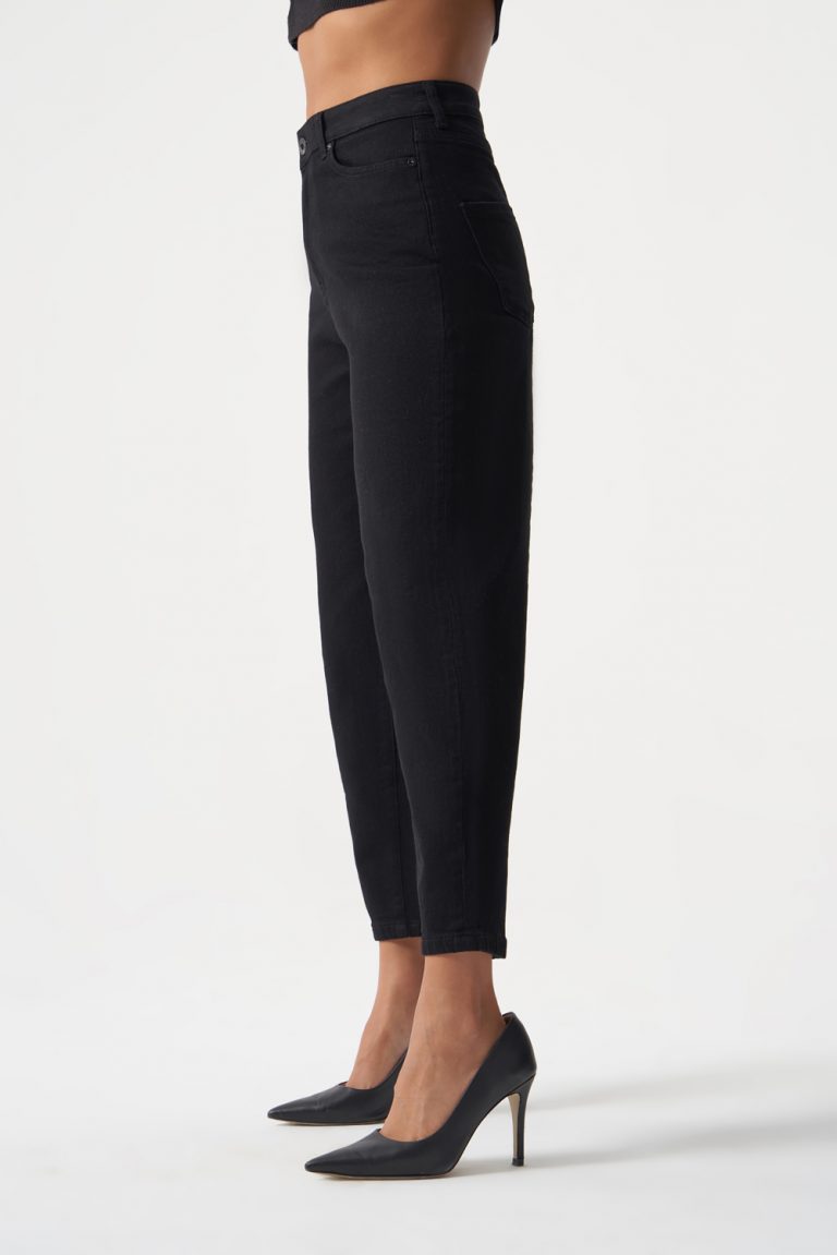 MZL Siyah Dar Kesim Bilek Boyu Denim Pantolon - MZL
