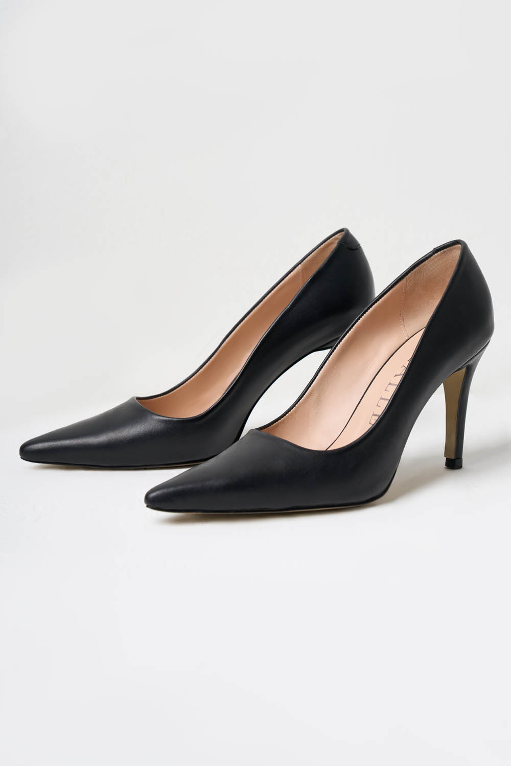 Mizalle Siyah Deri Stiletto - 2