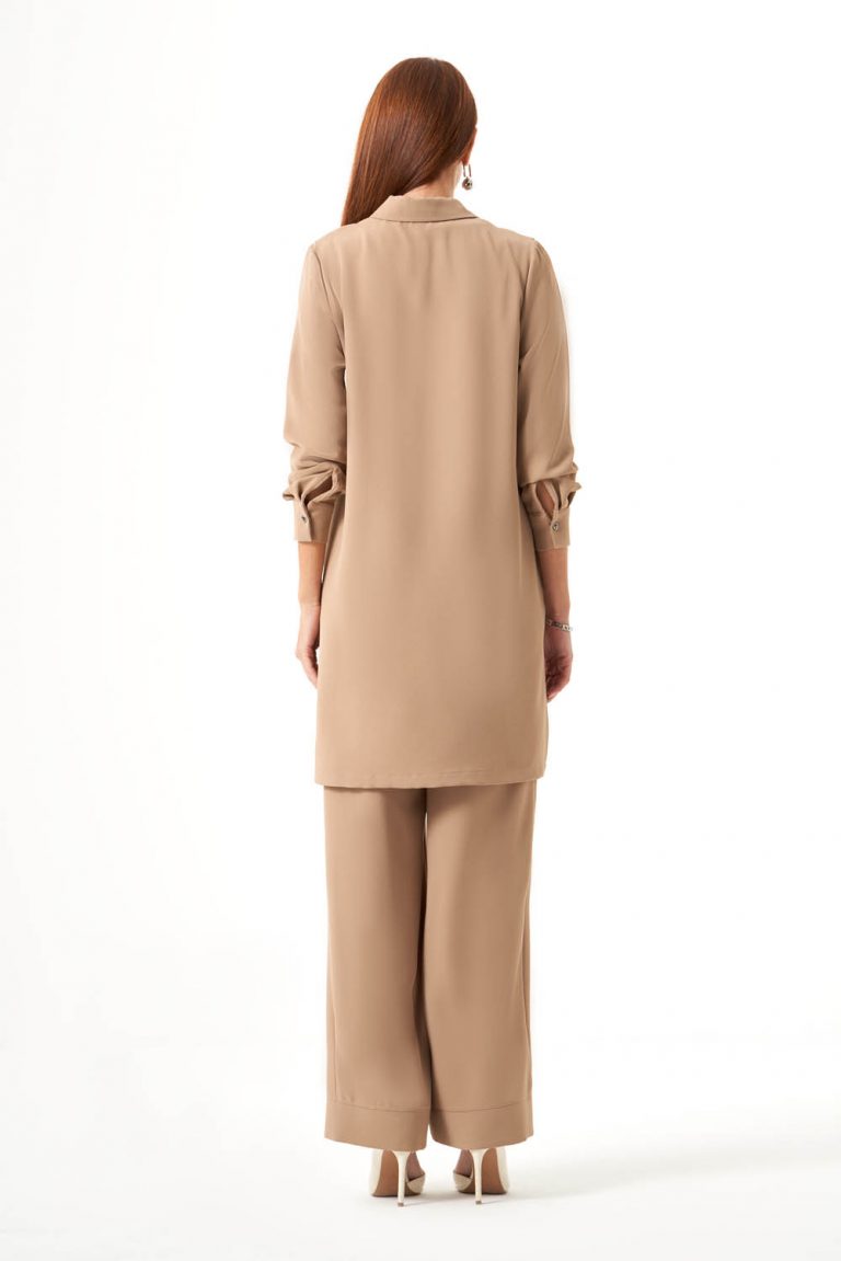 Omuz Parçalı Vizon Tunik - Mizalle