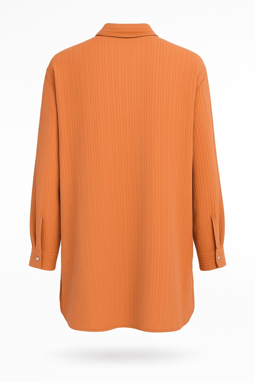 Mizalle Oversize Cepli Özel Dokuma Uzun Turuncu Tunik - Mizalle