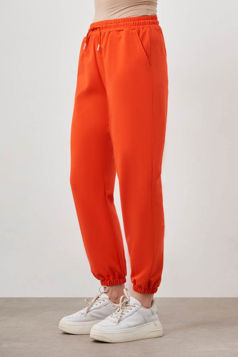 Mizalle Nar Çiçeği Pamuklu Jogger Pantolon - Mizalle