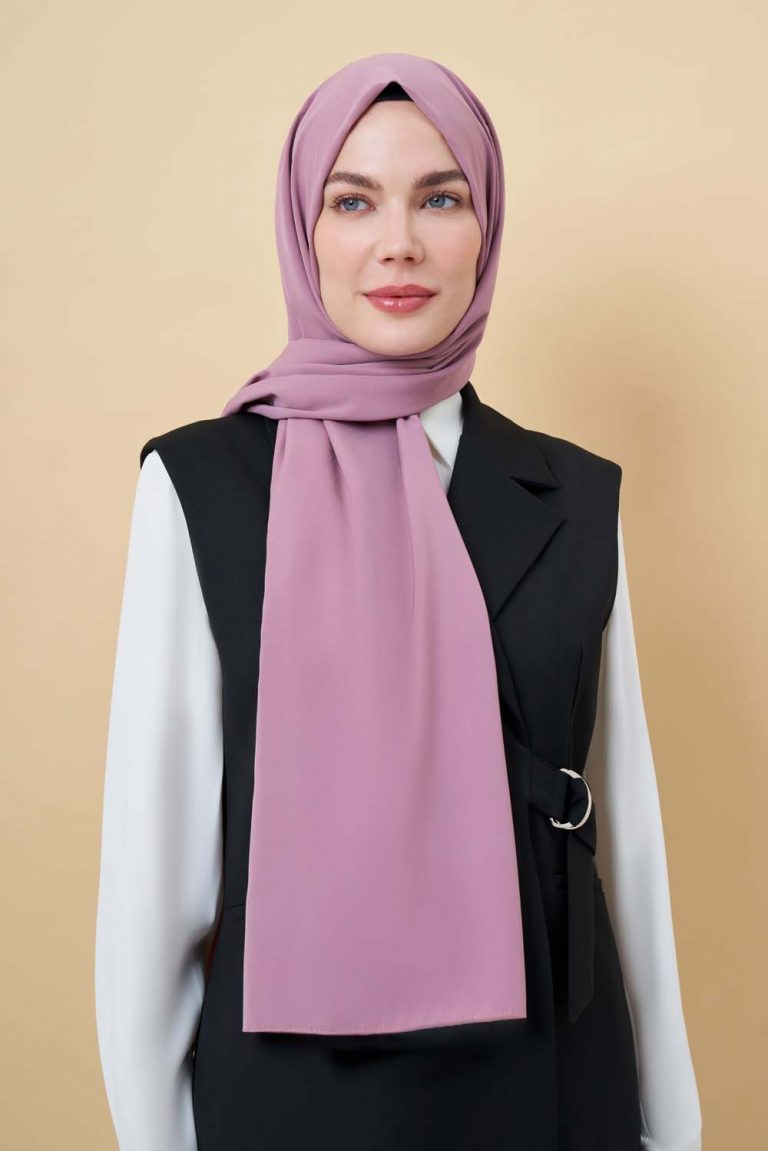 Mizalle Pudra Pembe Medine İpeği Şal - Mizalle