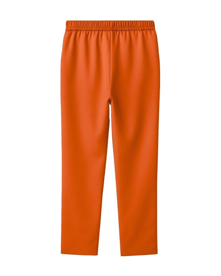 Mizalle Nar Çiçeği Saten Krep Rahat Kesimli Pantolon - Mizalle