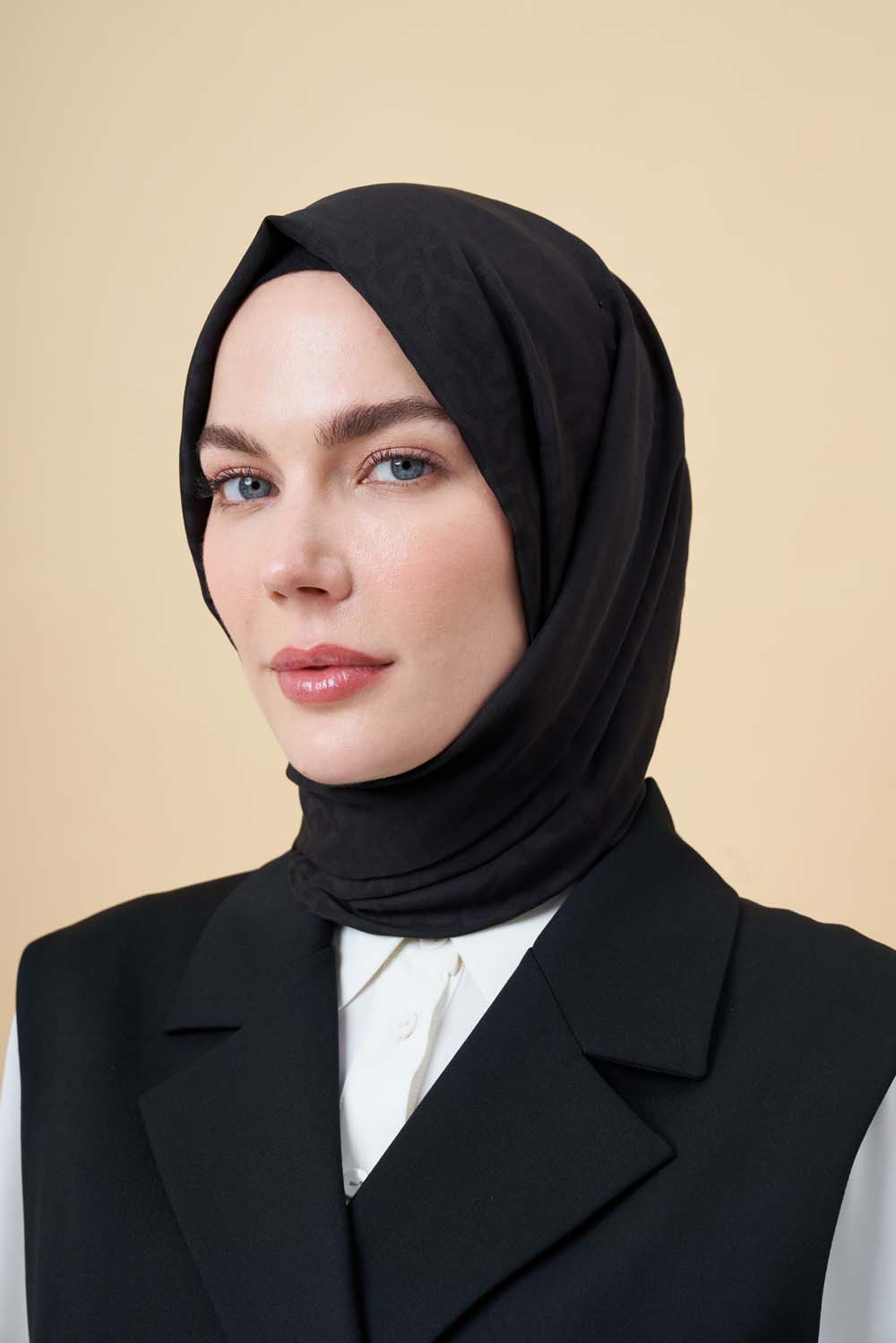 Siyah His Jakar Şal - Mizalle