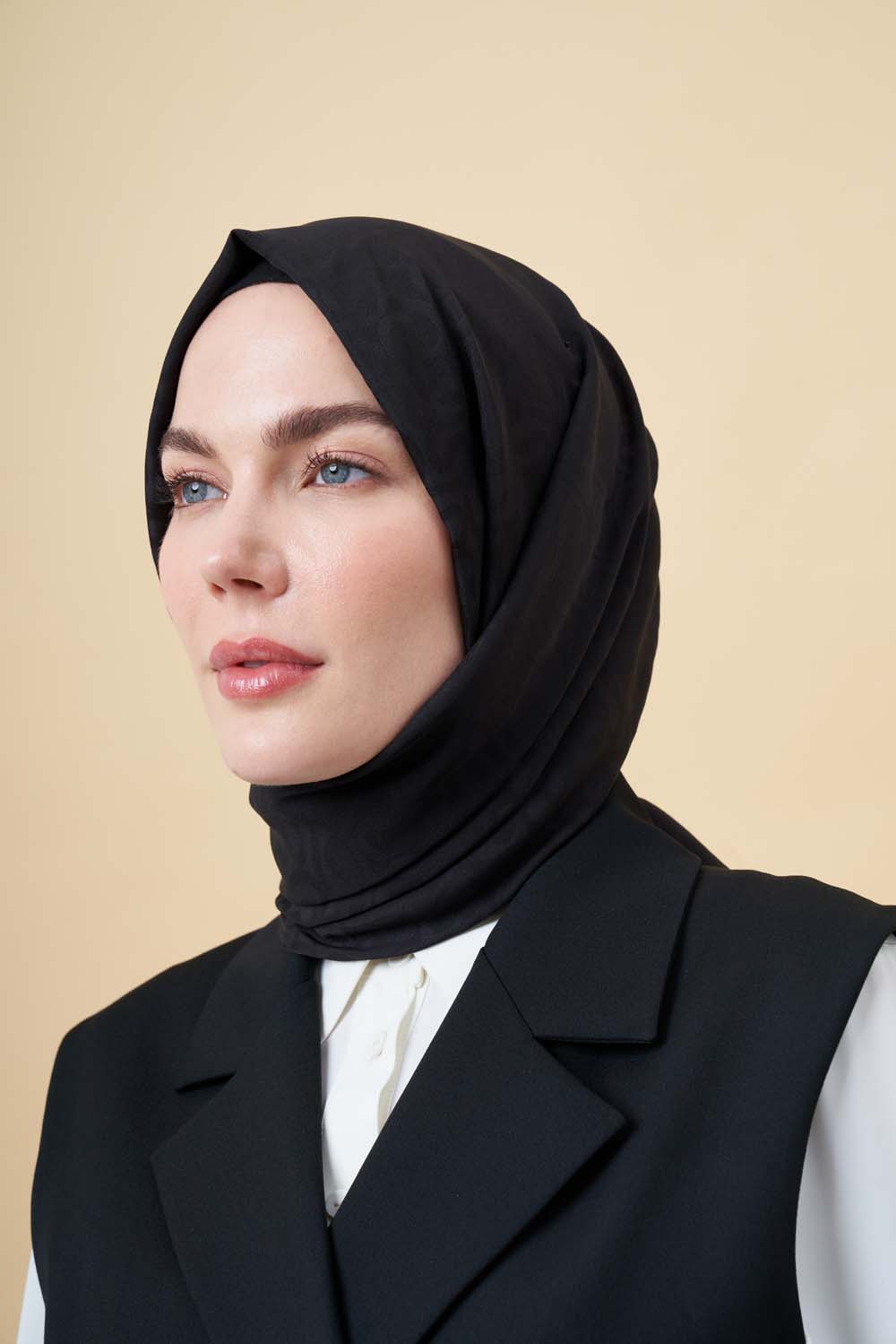 Siyah His Jakar Şal - Mizalle