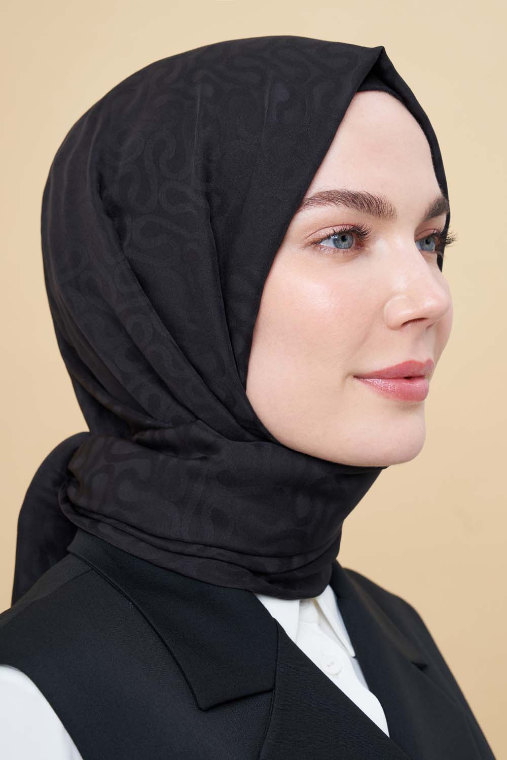 Siyah His Jakar Şal - Mizalle