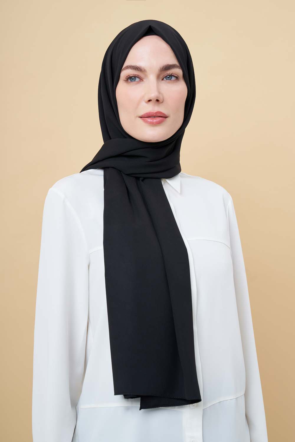 Mizalle Siyah Medine İpeği Şal