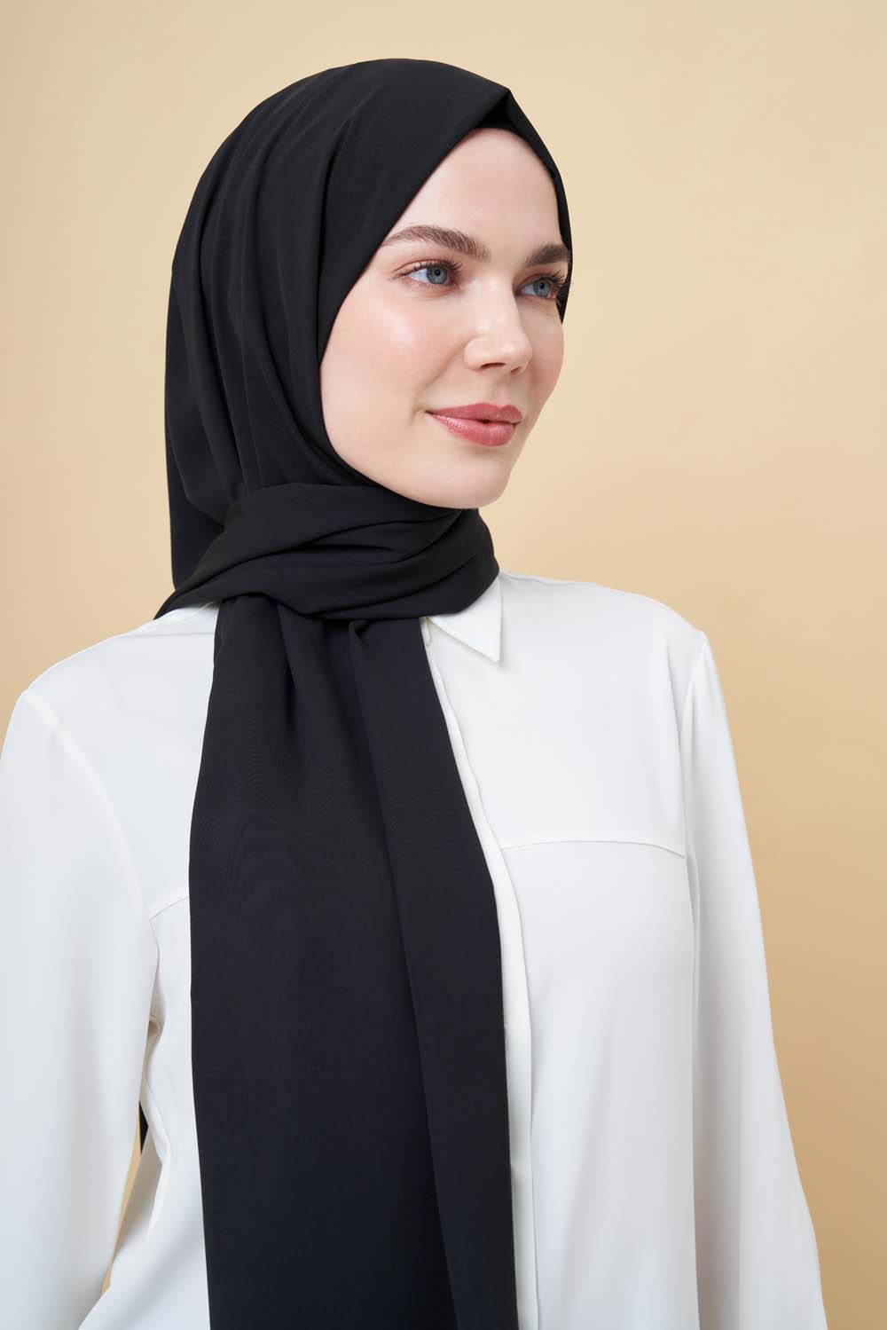 Mizalle Siyah Medine İpeği Şal