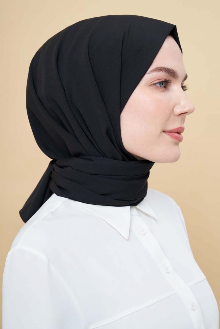 Mizalle Siyah Medine İpeği Şal - Mizalle