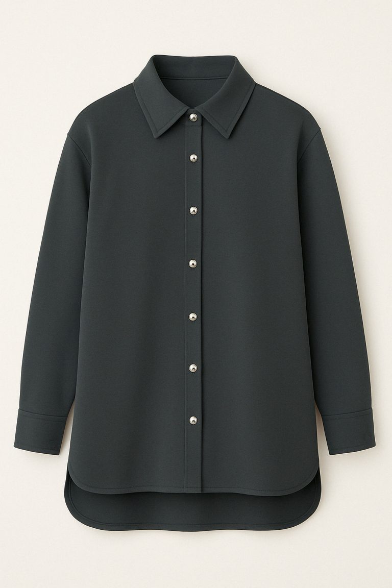 Mizalle Siyah Modal Yumuşak Dokulu Rahat Kesim Gömlek - Mizalle