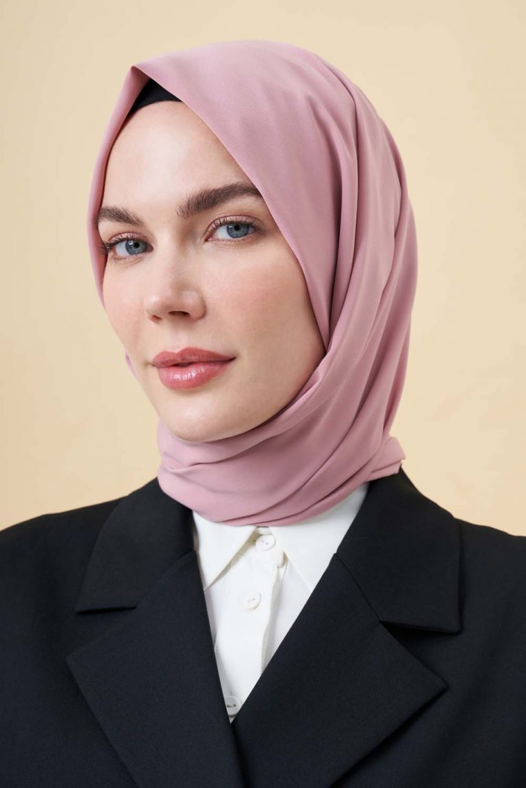Mizalle Toz Pembe Medine İpeği Şal - Mizalle