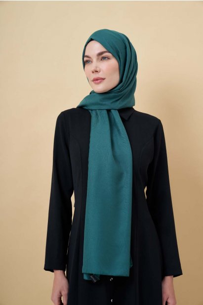 Mizalle Zümrüt Yeşili Neva Jakarlı Şal - Mizalle