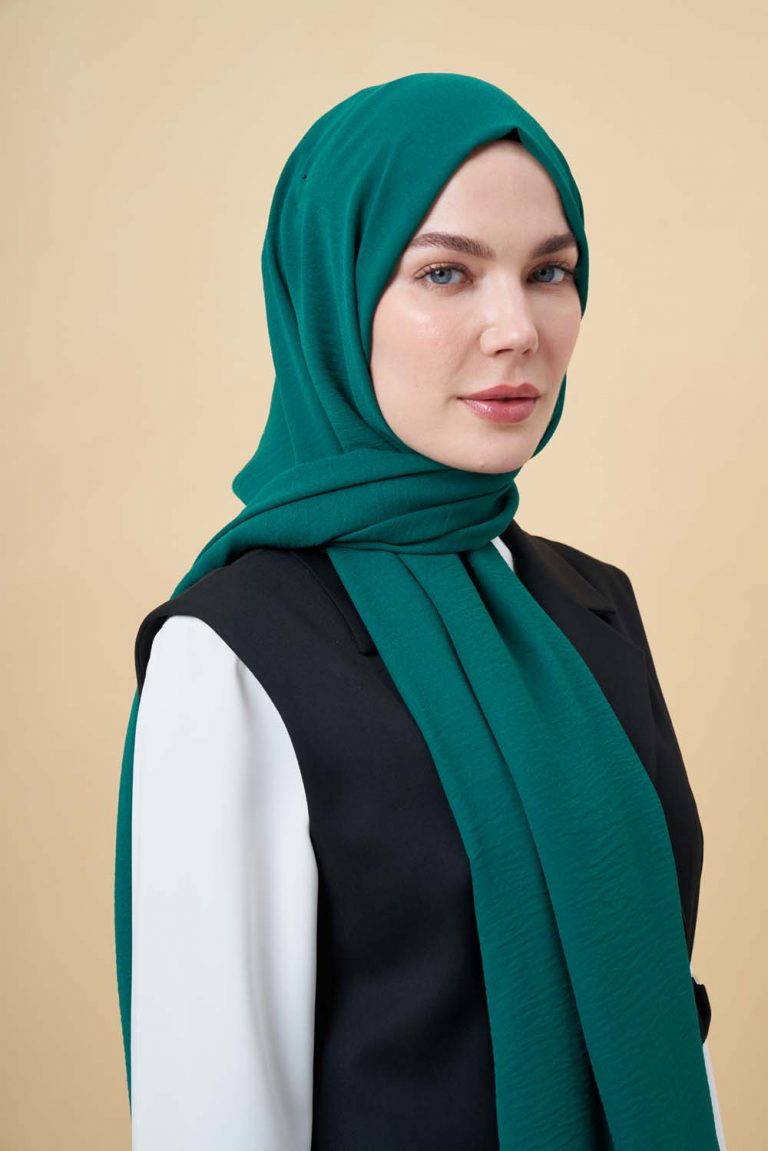 Mizalle Zümrüt Yeşili Jazz Şal - Mizalle