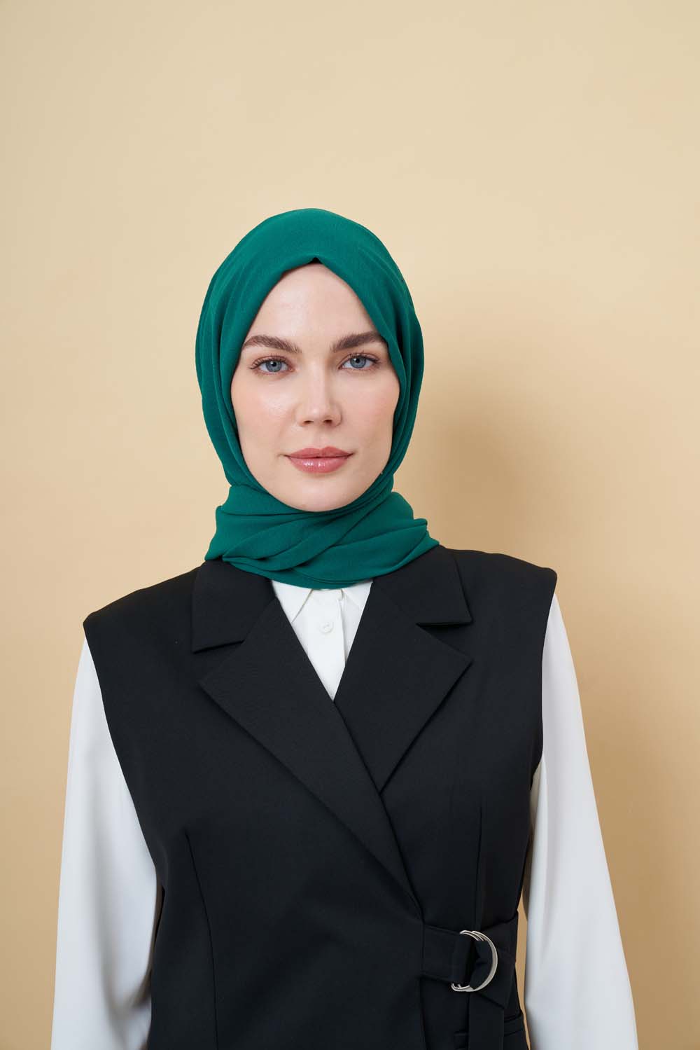 Mizalle Zümrüt Yeşili Jazz Şal