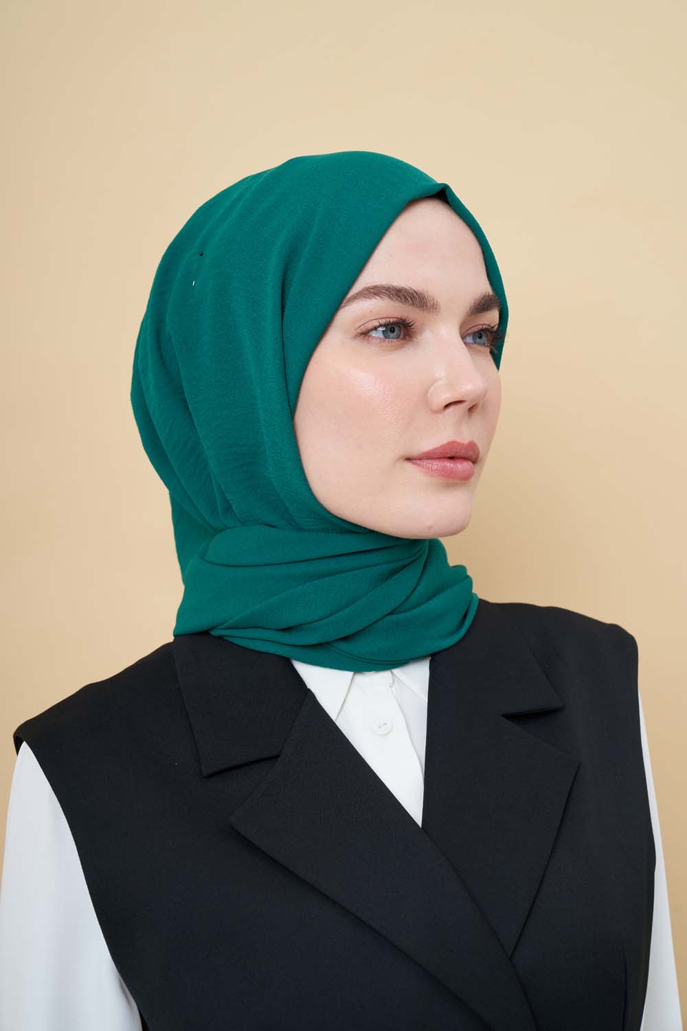 Mizalle Zümrüt Yeşili Jazz Şal