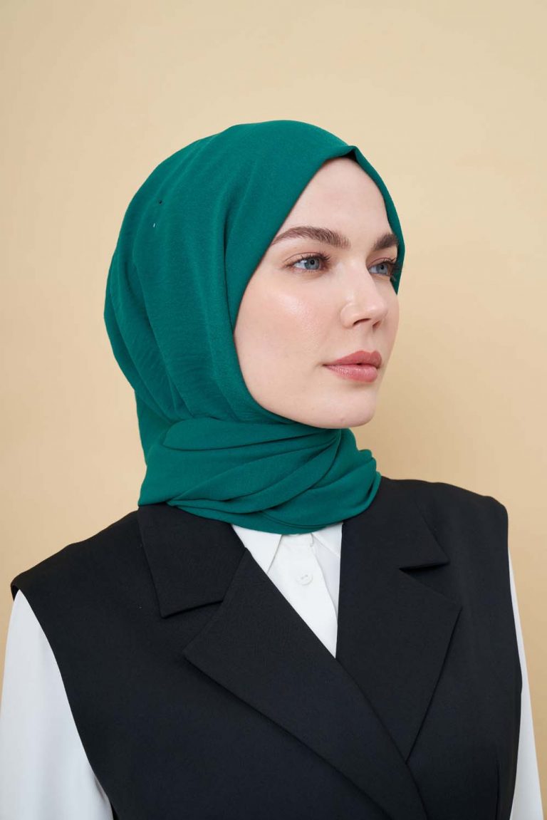 Mizalle Zümrüt Yeşili Jazz Şal - Mizalle