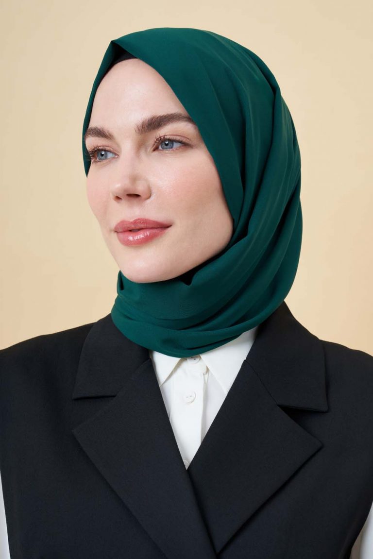 Mizalle Zümrüt Yeşili Medine İpeği Şal - Mizalle